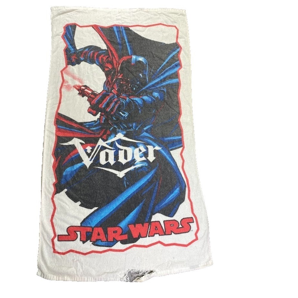 Vintage Star Wars Darth Vader Sith‎ Beach Towel LucasFilm 29" x 59" DISTRESSED